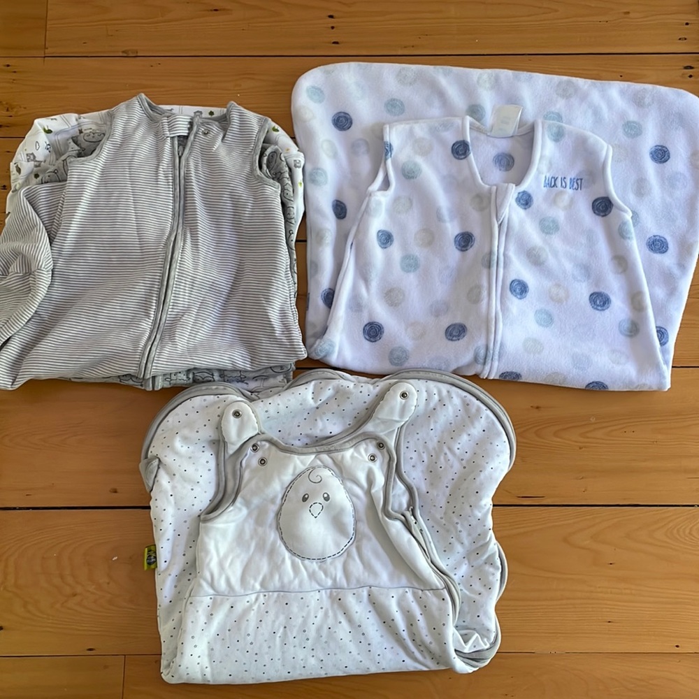 Nested Bean, Halo and Carters sleep sack bundle.
